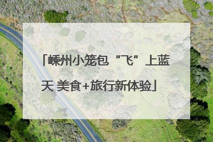 嵊州小笼包“飞”上蓝天 美食+旅行新体验