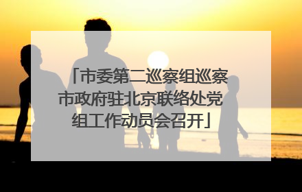 市委第二巡察组巡察市政府驻北京联络处党组工作动员会召开