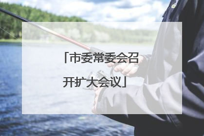 市委常委会召开扩大会议