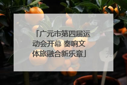 广元市第四届运动会开幕 奏响文体旅融合新乐章