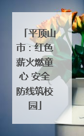 平顶山市：红色薪火燃童心 安全防线筑校园