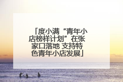 度小满“青年小店榜样计划”在张家口落地 支持特色青年小店发展