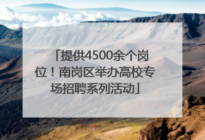 提供4500余个岗位！南岗区举办高校专场招聘系列活动