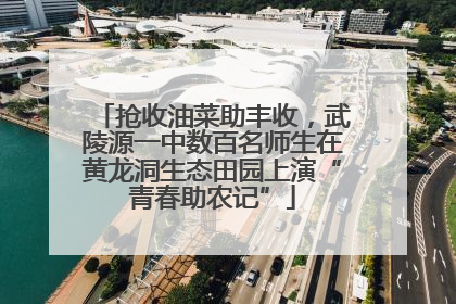 抢收油菜助丰收，武陵源一中数百名师生在黄龙洞生态田园上演“青春助农记”