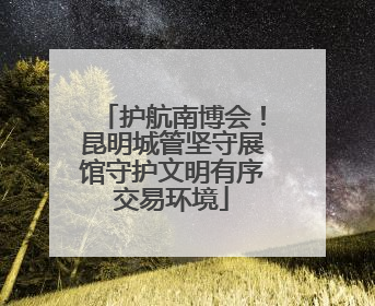 护航南博会！昆明城管坚守展馆守护文明有序交易环境