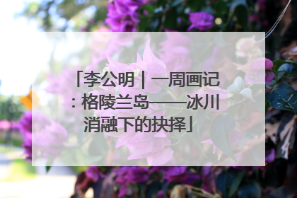 李公明｜一周画记：格陵兰岛——冰川消融下的抉择