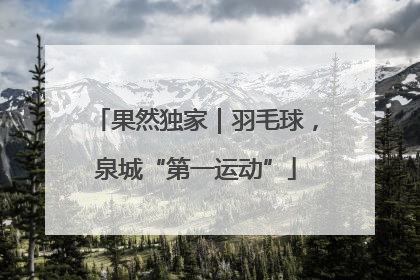 果然独家｜羽毛球，泉城“第一运动”