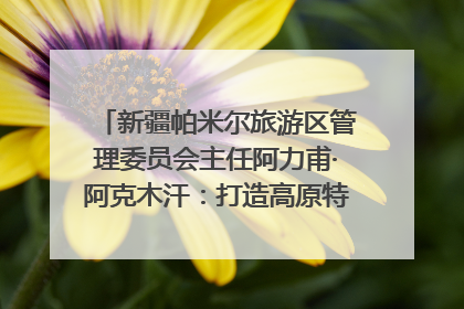 新疆帕米尔旅游区管理委员会主任阿力甫·阿克木汗：打造高原特色文旅品牌 推动县域旅游高质量发展｜第七届全国县域旅游研究成果发布系列活动