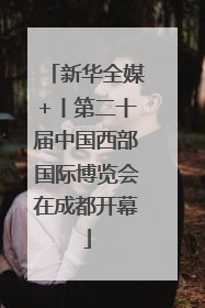 新华全媒+丨第二十届中国西部国际博览会在成都开幕