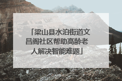 梁山县水泊街道文昌阁社区帮助高龄老人解决智能难题