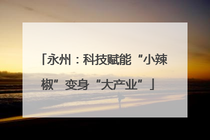 永州：科技赋能“小辣椒”变身“大产业”