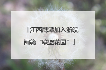 江西鹰潭加入浙皖闽赣“联盟花园”