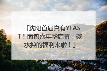 沈阳首届真有YEAST！面包嘉年华启幕，碳水控的福利来啦！