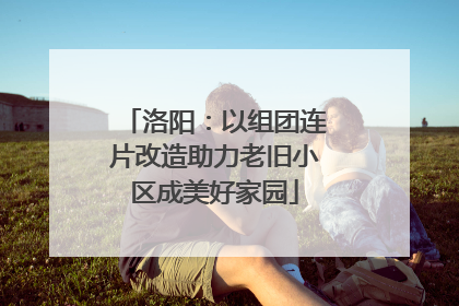 洛阳：以组团连片改造助力老旧小区成美好家园