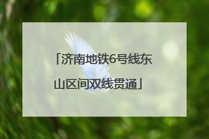 济南地铁6号线东山区间双线贯通