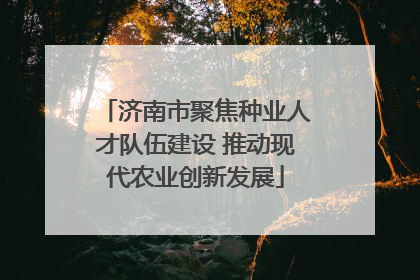 济南市聚焦种业人才队伍建设 推动现代农业创新发展
