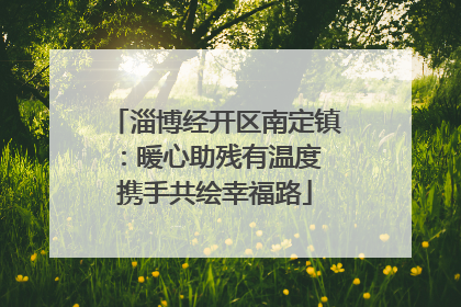 淄博经开区南定镇：暖心助残有温度 携手共绘幸福路