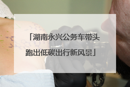 湖南永兴公务车带头跑出低碳出行新风景
