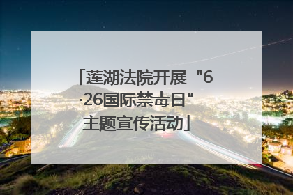 莲湖法院开展“6·26国际禁毒日”主题宣传活动