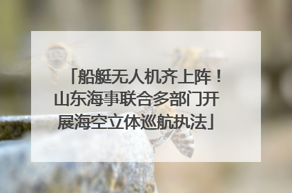 船艇无人机齐上阵！山东海事联合多部门开展海空立体巡航执法