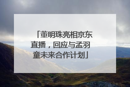 董明珠亮相京东直播，回应与孟羽童未来合作计划