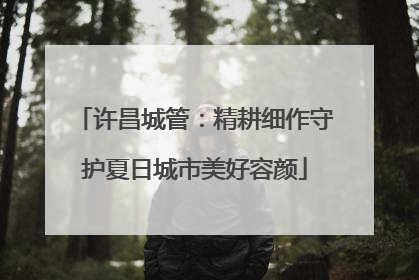 许昌城管：精耕细作守护夏日城市美好容颜