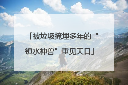 被垃圾掩埋多年的“镇水神兽”重见天日