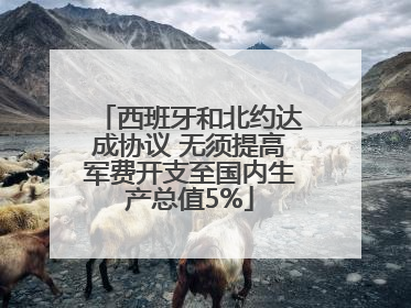 西班牙和北约达成协议 无须提高军费开支至国内生产总值5%