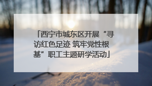 西宁市城东区开展“寻访红色足迹 筑牢党性根基”职工主题研学活动