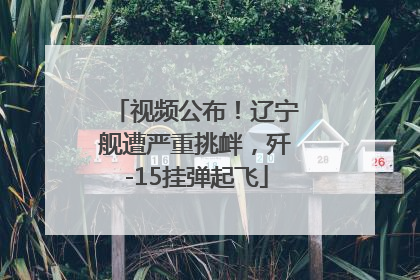 视频公布！辽宁舰遭严重挑衅，歼-15挂弹起飞