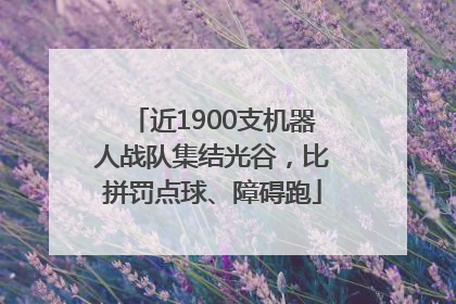 近1900支机器人战队集结光谷，比拼罚点球、障碍跑