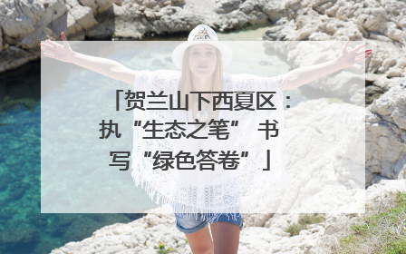 贺兰山下西夏区：执“生态之笔” 书写“绿色答卷”