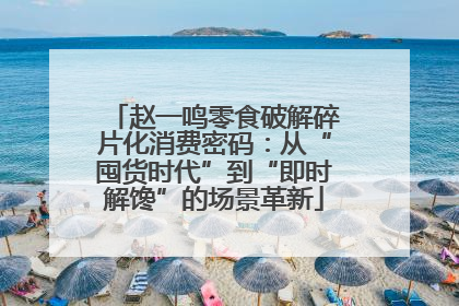 赵一鸣零食破解碎片化消费密码：从“囤货时代”到“即时解馋”的场景革新