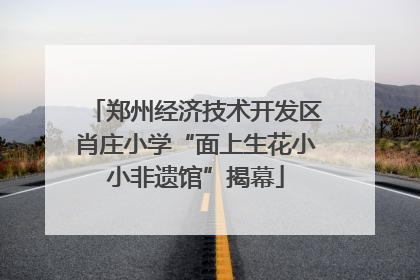 郑州经济技术开发区肖庄小学“面上生花小小非遗馆”揭幕
