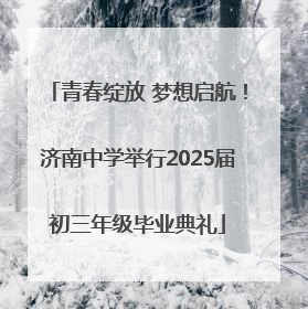 青春绽放 梦想启航！济南中学举行2025届初三年级毕业典礼