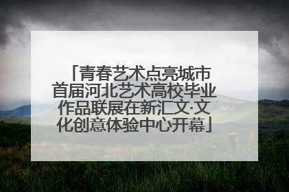 青春艺术点亮城市 首届河北艺术高校毕业作品联展在新汇文·文化创意体验中心开幕