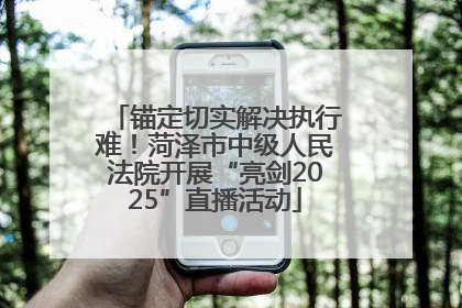 锚定切实解决执行难！菏泽市中级人民法院开展“亮剑2025”直播活动