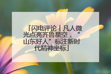 闪电评论丨凡人微光点亮齐鲁星空，“山东好人”标注新时代精神坐标