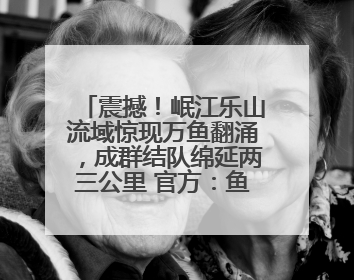 震撼！岷江乐山流域惊现万鱼翻涌，成群结队绵延两三公里 官方：鱼群在此产卵