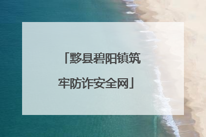 黟县碧阳镇筑牢防诈安全网