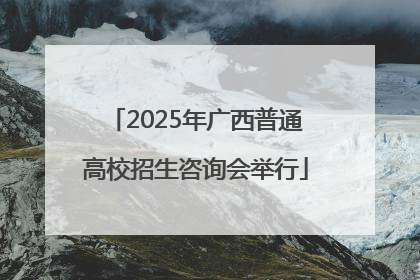 2025年广西普通高校招生咨询会举行