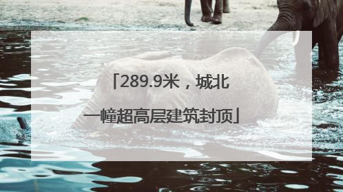 289.9米，城北一幢超高层建筑封顶
