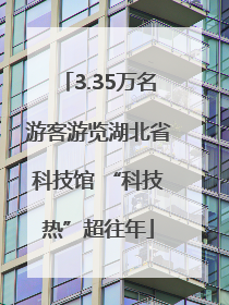 3.35万名游客游览湖北省科技馆 “科技热”超往年