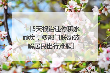 5天根治违停积水顽疾，多部门联动破解居民出行难题