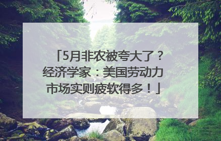 5月非农被夸大了？经济学家：美国劳动力市场实则疲软得多！