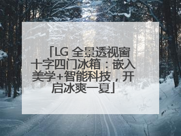 LG 全景透视窗十字四门冰箱：嵌入美学+智能科技，开启冰爽一夏